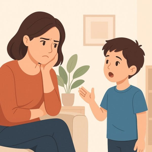 Mon fils répète 10 fois la même chose : pourquoi et conseils Mon fils répète 10 fois la même chose : pourquoi et conseils