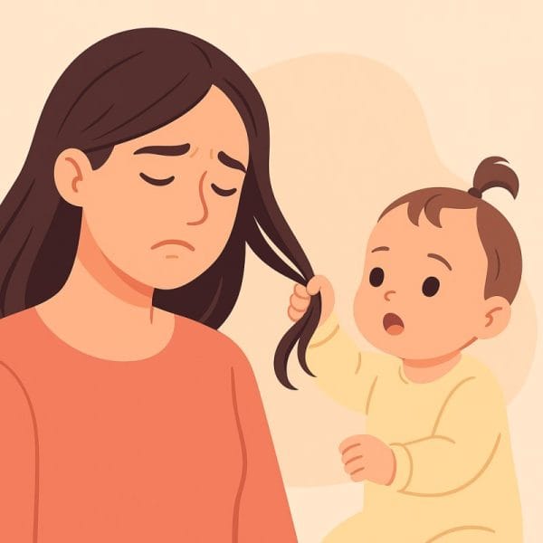 Pourquoi bébé tire les cheveux : décryptage Pourquoi bébé tire les cheveux : décryptage