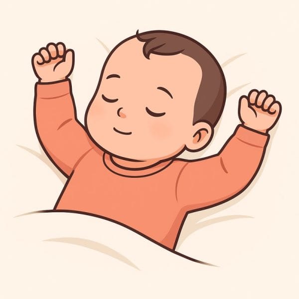 Pourquoi les bébés dorment les bras en l’air ? On vous explique Pourquoi les bébés dorment les bras en l’air ? On vous explique